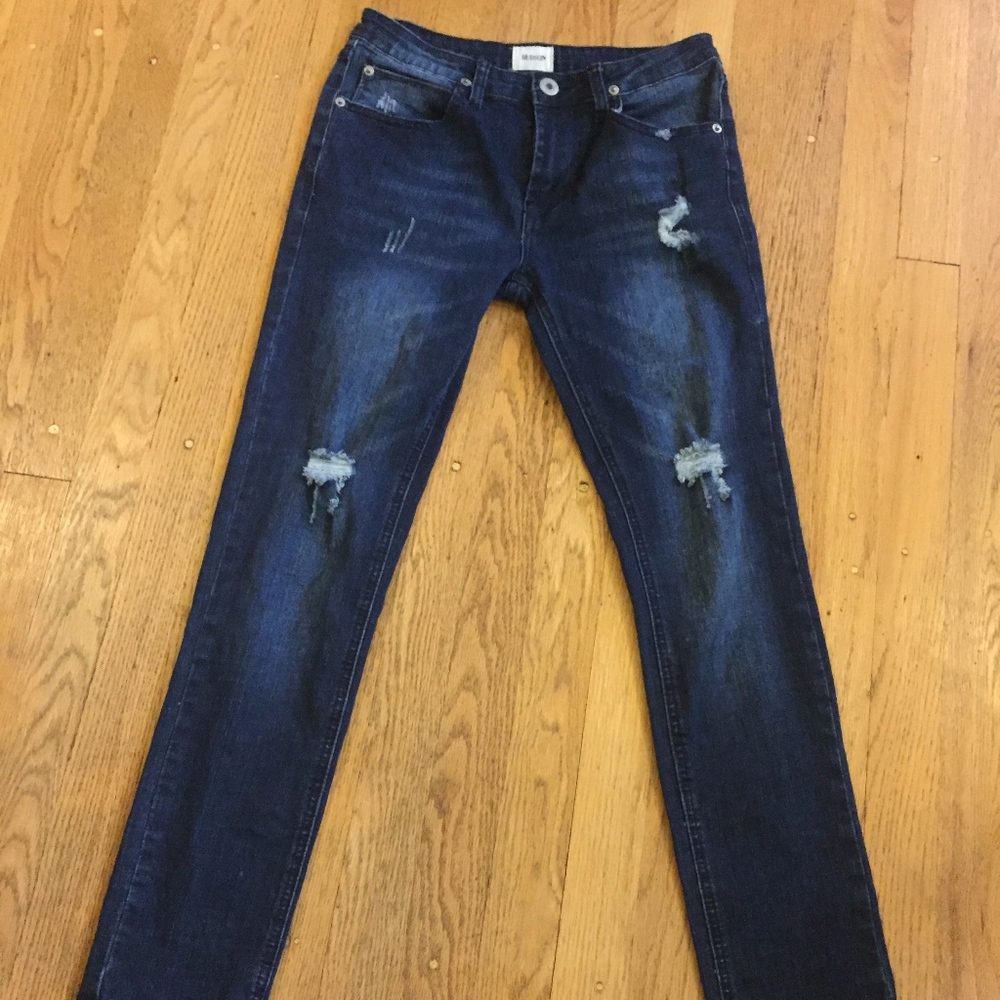Hudson jeans distressed skinny girls sz 14
